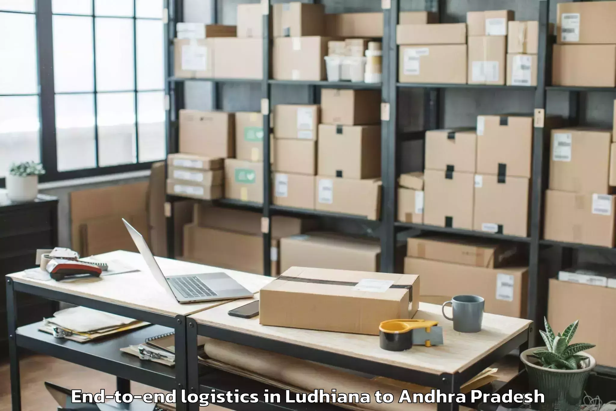 Leading Ludhiana to Kajuluru End To End Logistics Provider